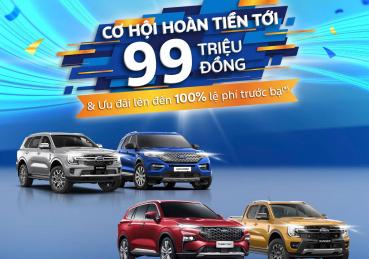 9.9 NGÀY ĐÔI - KHUYẾN MÃI XE FORD THÁNG 9 ƯU ĐÃI KÉP - RINH NGAY FORD VỀ NHÀ! 