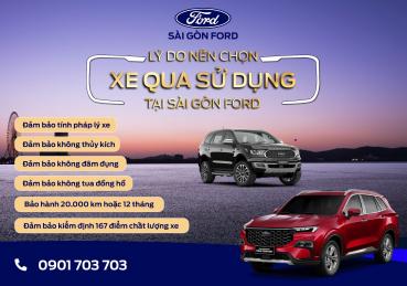 Cập nhật kho xe đã qua sử dụng đạt chuẩn của Sài Gòn Ford 15/10/2024
