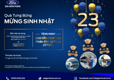 Chào đón sinh nhật 23 năm Sài Gòn Ford 
