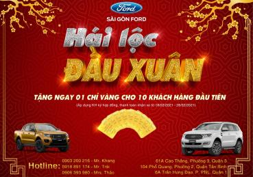 Chương trình "HÁI LỘC ĐẦU XUÂN 2021" cùng Sài Gòn Ford