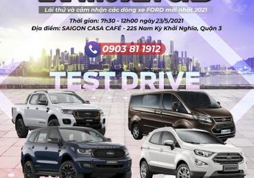  CÙNG SÀI GÒN FORD "Lái thử xe Ford - Nhận quà thật to" TẠI SAIGON CASA CAFE