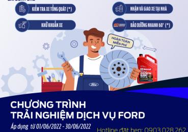 Chương trình trải nghiệm dịch vụ tại Sài Gòn Ford 10/06/2022 có gì đặc biệt?