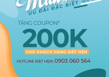 Chương trình ưu đãi tặng hẳn “voucher 200,000” trên tổng bill 09/06/2022