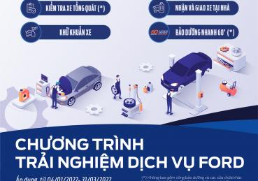 CHƯƠNG TRÌNHTRẢI NGHIỆM DỊCH VỤ CÙNG SÀI GÒN FORD