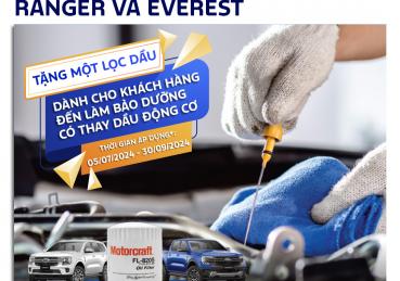 Ford Everest và Ford Ranger: Chăm sóc khách hàng quá hạn bảo dưỡng