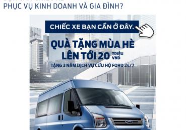 FORD TRANSIT - CHIẾC XE TIỆN DỤNG VÀ ĐA NĂNG