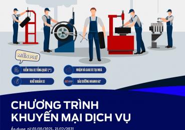 KHUYẾN MÃI DỊCH VỤ THÁNG 12 CÙNG SÀI GÒN FORD